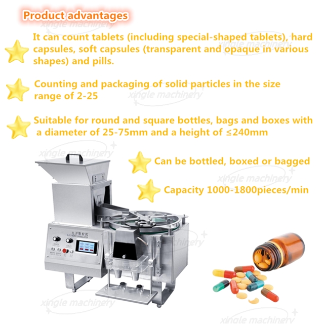 Настольная полуавтоматическая электронная машина для подсчета капсул